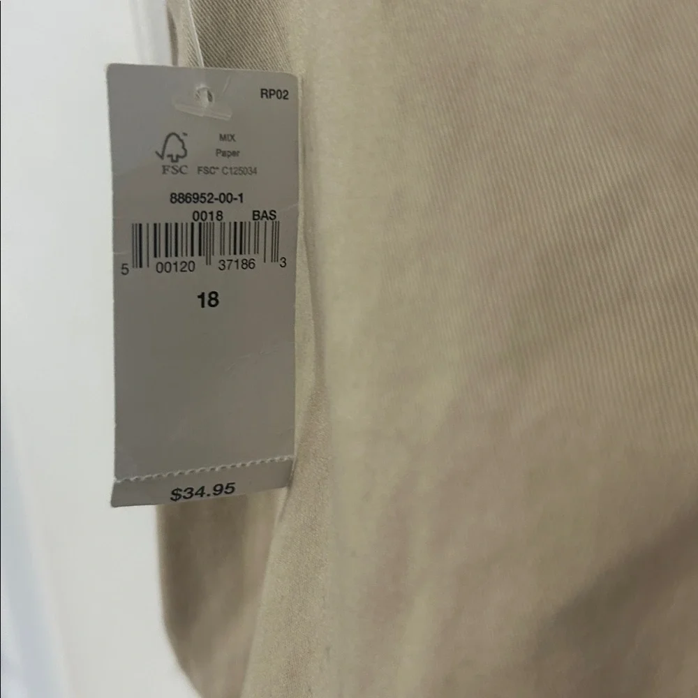 GAP Kids Uniform Pleated Skort Khaki Size 16- Beige mini skort school uniform